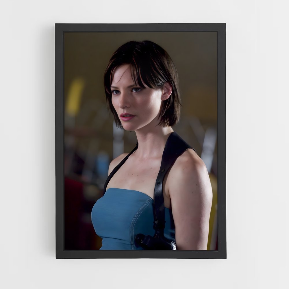 Poster Jill en Bleu – affiche Resident Evil (vue 2)
